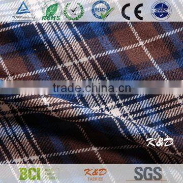 yarn dyed woven cotton plaid school uniform fabric textile wholesale