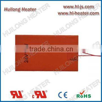 Low voltage silicone heater for Security Application