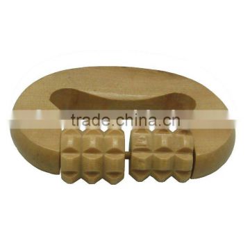 Wood palm massager