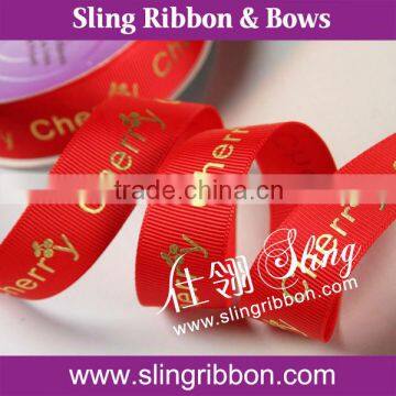 Wholesale High Quality Gold Foil Printed Ribbon