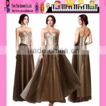 Newest Design Strapless Sweetheart Backless Evening Dress Wholesale  Backless Evening Dress