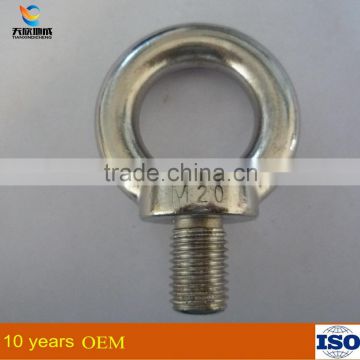 Casting M20 stainless steel eye bolt and nut