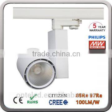 Good Price 4-Wire 3 - Phase Adaptor COB LED Tracklight 20W 30W 15W With CREE