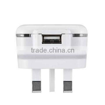 5V 2.4A High light PC travel adapter with CE/BS