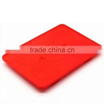 2016 New BPA Free FDA Food Grade 5 in 1 Non Stick Round Circle Silicone Burger Press photo-3