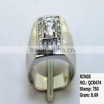 QCR474 New Design Style 925 Sterling Silver Ring