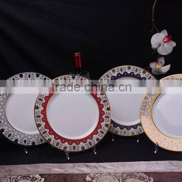 Various colors design&handmade technique of porcelain dinnerware set