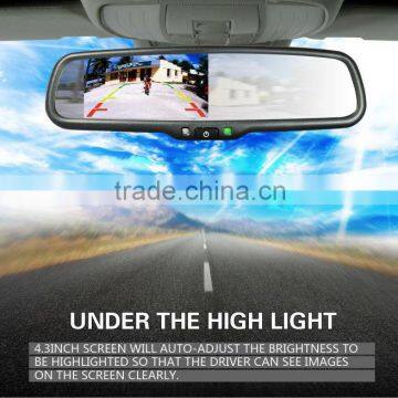 ek-043lae 4.3inch manual dimming bluetooth mirror reverse camera and sensors, parking sensor,bluetooth handsfree car kit,compass