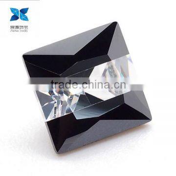 Wholesale Wuzhou zhanhao jewelry Multicolor square cz stones