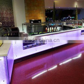 Potsdam advertising design led counter panel in store advertising store fixture