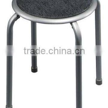 Metal Stacking Stool With PVC Surface