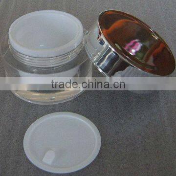 50g silver cap cosmetic jar, 30g face cream jar