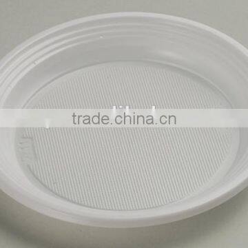 7''(16.8cm) PS diposable plastic white dish P071720