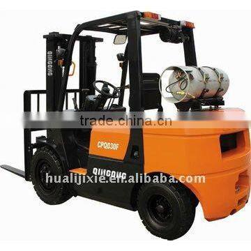 3 Tons LPG/Gasoline Powered Forklift Truck CPQD 30F