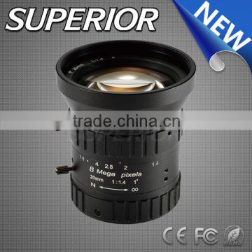 New product F1.4-20mm optical lens FA/machine vision lens!!8.0 megapixel manual iris water resistance FA cctv camera lens