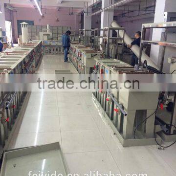 Feiyide Manual Rack Chrome Plating Line for copper nickel zinc plating Machine