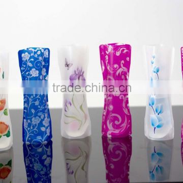 custom new style colored glass vase