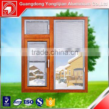 Guangdong aluminium extruded casement window with louver