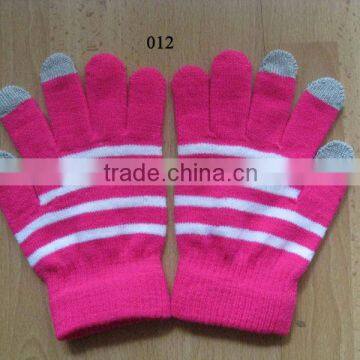 acrylic stripe magic gloves