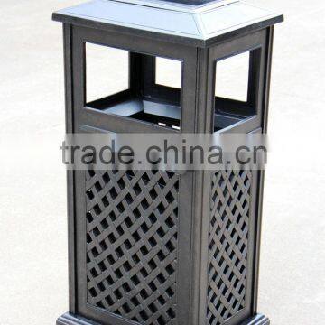 2016 New Design Cast Aluminum Garbage Can Trash Hideaway Antique Bronze Finish&Biolocor Powder Coating photo-2