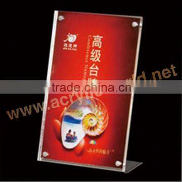 L / T Shape Frame Acrylic Menu Holder photo-5