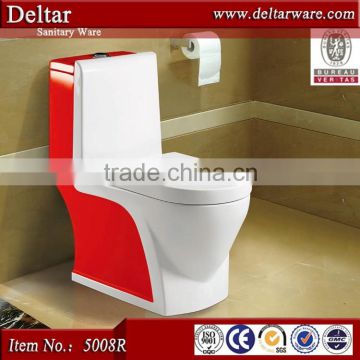 sanitary ware colored toilet bowl, one-piece colorful rectangular toilet seat, wc toilet size