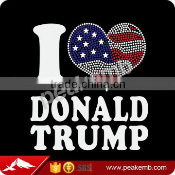 I Love Trump Rhinestone Transfers For American The presidential election