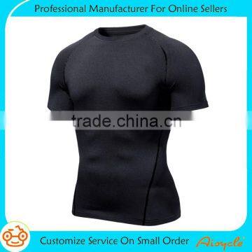 Compression Shirt Short Sleeve Top Best Running T-Shirt & Basketball Men's Tee