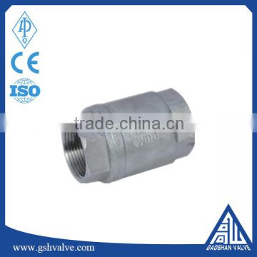 1000 WOG stainless steel threaded vertical check valve