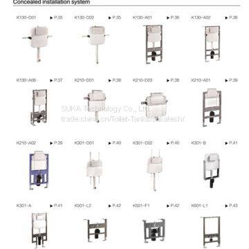 Concealed cistern/Tank/Same-floor drainage system