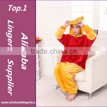 2016 wholesale Christmas cosplay custume kid onesie children/Winnie cartoon pajamas