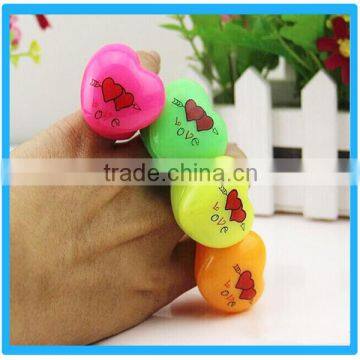 Fashion Sweet Heart shape LED finger ring