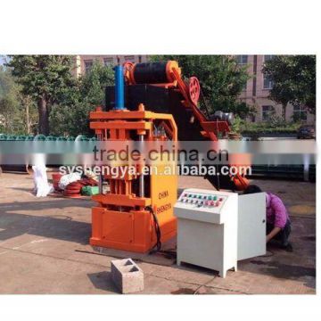 Shengya SY1-10 Full automatically baking-free Interlocking concrete brick machines China product