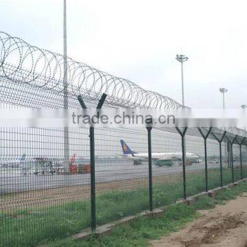 Anti-climbing Y type airport razor barbed wire & fence panel