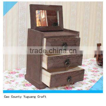 Wooden Jewelry Cabinet, Make up Storage Cabinet, Living Room Furniture photo-5