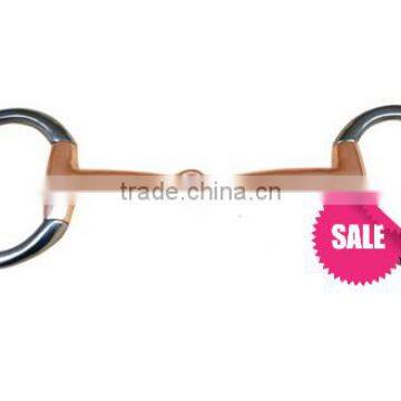 Stainless steel horse eggbutt bit with copper solid jointed mouth(Type-052)