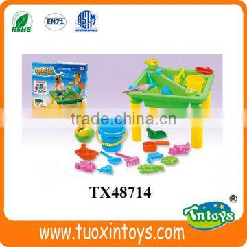 Kids Plastic Outdoor Summer Sand Beach Toys Table Set Sand Play Tools photo-2