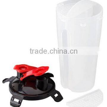 2 in 1 New Arrival 700ml 24 Ounce Dual Thread BPA Free Water Bottle Whey/protein/amino/weight Gainer/nutrition Shaker photo-5