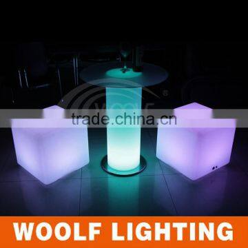 Rechargeable and Waterproof LED Cylinder Table for Party Events and Indoor Decoration LED Lighting Furniture