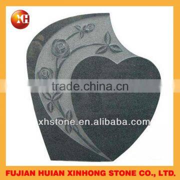 Top Quality Black and Red Heart Shaped Tombstone photo-4
