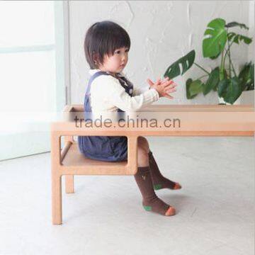 Wooden multi-function desk with grooves for children,books