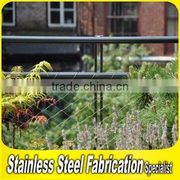 Fabrication Project Stainless Steel Balcony Wire Mesh Railings Stainless