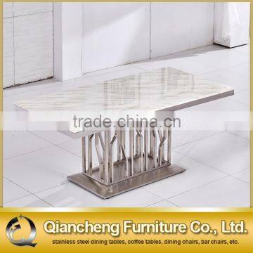 2017 High Quality Simple Style Marble Top Dining Table Set photo-5
