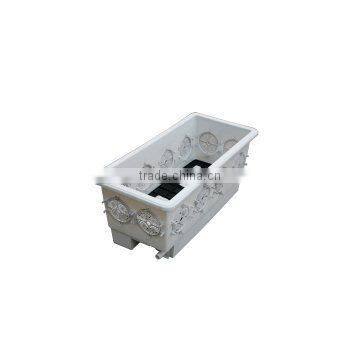 White Rectangular Garden Plastic Pots for Balcony Decoration photo-2