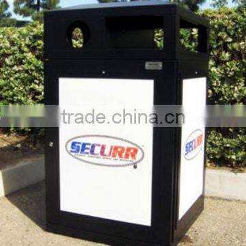 Arlau Outdoor Steel Elegant Trash Bin photo-4