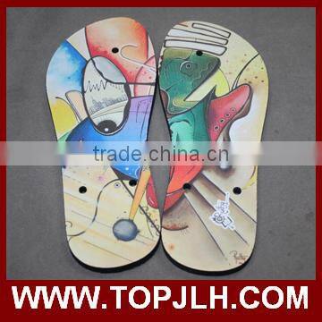 Blank Sublimation Novelty Flip Flops , Custom Print Flip Flops Women photo-2