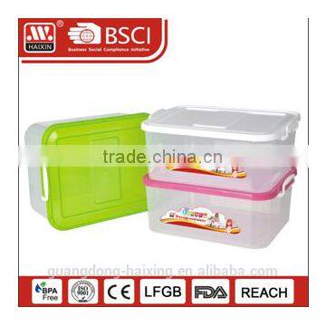 plastic storage container w/wheels 12L