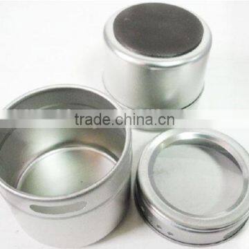 SS mini cylinder magnet tin cans for spice /herb