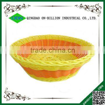 Cheap Woven Decorative Colored Fruit Plastic pe Rattan Basket photo-3