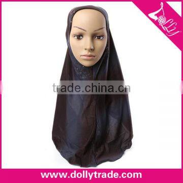 Wholesale Muslim Scarf Hijab with Jewelry Turban Headscarf Hijab